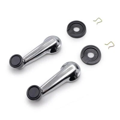 Set Chrome Window Manual Crank Handle Inner For Nissan Datsun 620 Pickup 1975 Foto 1 de 4