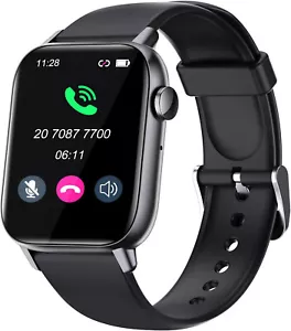Smartwatch Herren Damen mit Telefonfunktion Armbanduhr für iPhone Samsung Huawei - Bild 1 von 7