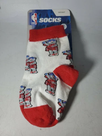 NBA Houston Rockets Socks Size Infant (0-3) 1 Pair NEW Cover