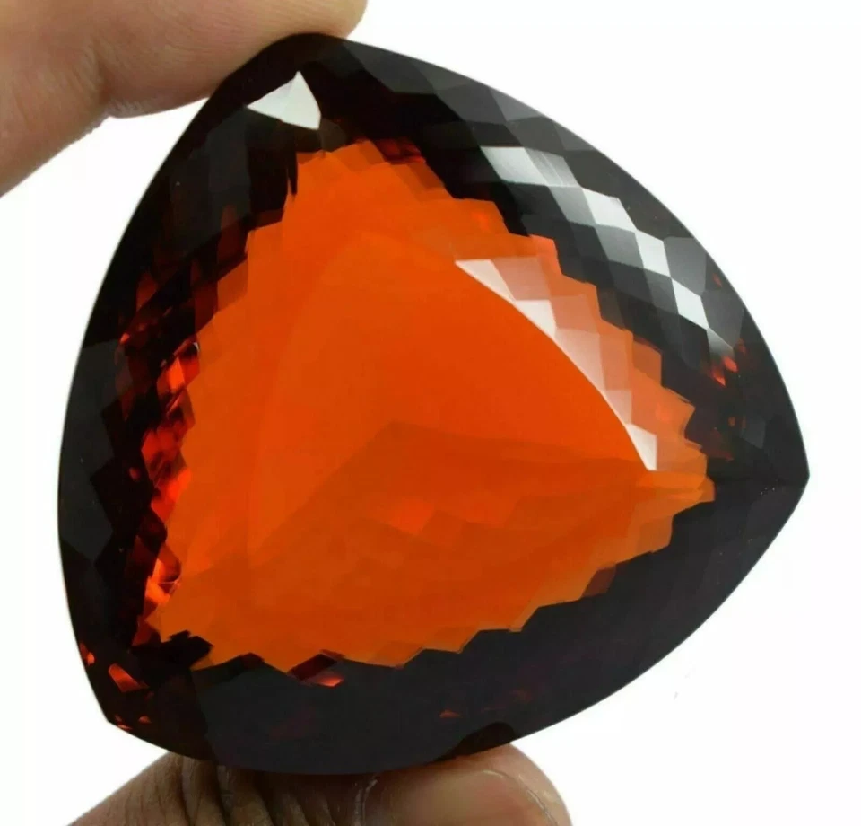 Amarelo escuro AAA enorme citrino natural brasileiro 2000 ct+ trilhão de pedras preciosas de corte - Imagem 1 de 4