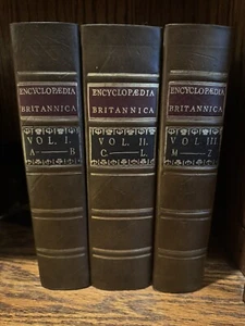 Encyclopaedia Britannica 1771 Edition-Facsimile-Complete in (3) Volumes 1971 - Picture 1 of 16