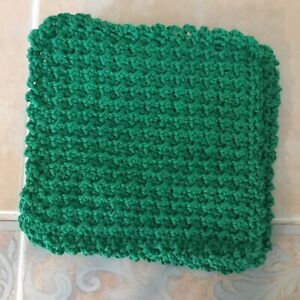 Four Hand Crochet Cotton Dish Cloths - PARSLEY