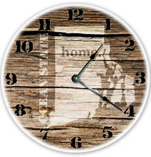 12" RHODE ISLAND STATE HOMELAND CLOCK - Large 12 inch Wall Clock - Printed Photo