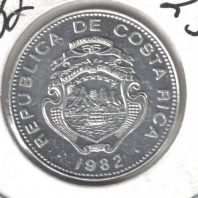 1982 Costa Rica A/Uncirculated 25 Centavos Coin - Image 1 of 2