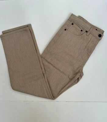 Nuevos pantalones de mezclilla para mujer The Row beige pierna recta tiro medio talla 6 Foto 1 de 4
