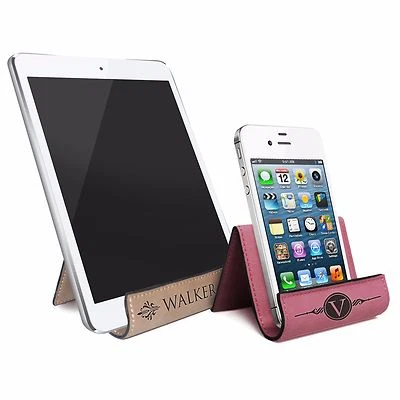 Custom Engraved Phone and Tablet Stand Holder for iPhone, iPad, Galaxy, Kindle - Image 1 of 4