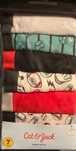 Cat & Jack Boys Medium (8) Multicolor Cotton 7 Pack Briefs Underwear NWT - Picture 1 of 1