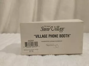 Department 56 "Village Phone Booth" perfect condition. - Picture 1 of 5
