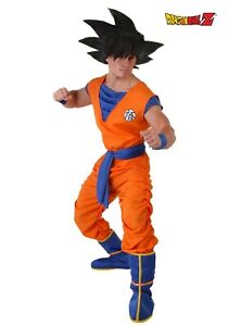 Adult Dragon Ball Z Goku Orange Gi Fighting Outfit Costume SIZE S M L (Used)