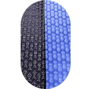 4,50 x 2,50 m Ovalpool Geo Bubble Solarfolie 400µm blau-schwarz Poolheizung - Bild 1 von 11