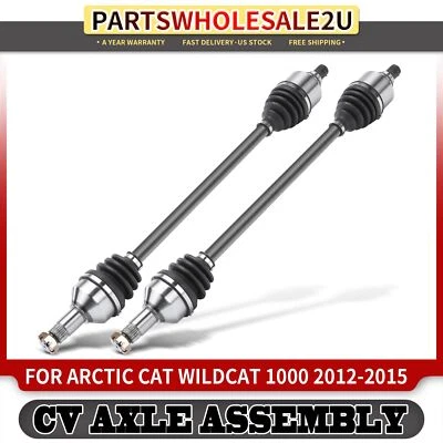 2x Conjunto de eje CV delantero izquierdo y derecho para Arctic Cat Wildcat 1000 Wildcat 4 1000 Foto 1 de 4