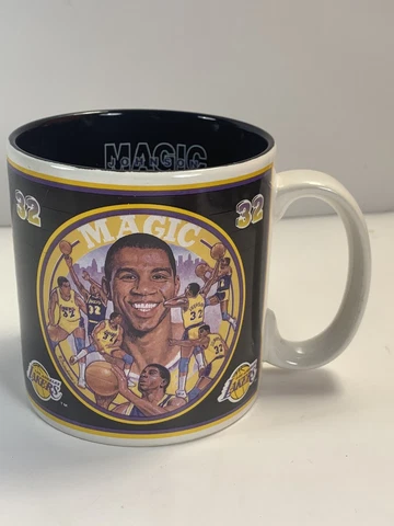Vintage Magic Johnson LA Lakers Sports Impressions Coffee Mug 1993 Cover