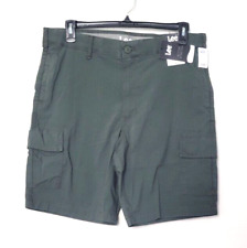 Lee Mens Size 42 Frontier Olive Regular Fit Active Stretch 10" Cargo Shorts