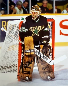 Vintage Hockey Autograph's: Andy Moog Dallas Stars   HK#138 - Picture 1 of 2