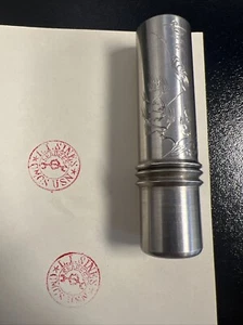 Rare Fighting 40 Vietnam War Seabees 1967 Postal Ink Stamp Trench Art Machined - Picture 1 of 9