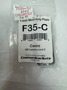 Accessorio staffe personalizzate C35 - C piastra di montaggio flash NUOVO sigillato - Foto 1 di 2