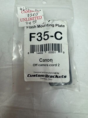 Accesorio de soporte de soportes personalizados C35 - C placa de montaje de flash NUEVO sellado Foto 1 de 2