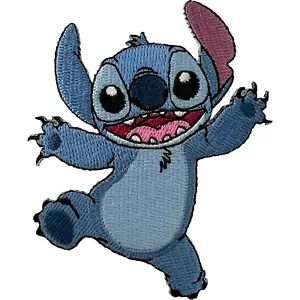 Disney Lilo and Stitch Patch bestickt Abzeichen Bügelbild aufnähen T-Shirt Kleid Jeans - Bild 1 von 1