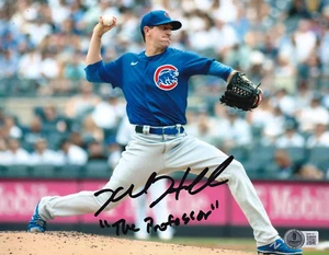 KYLE HENDRICKS signed (CHICAGO CUBS) Baseball 8x10 photo BECKETT BAS BM85102 - Picture 1 of 1