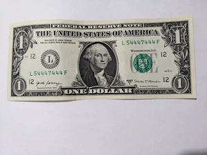 dollar bill 6 of a kind 4's - Picture 1 of 2