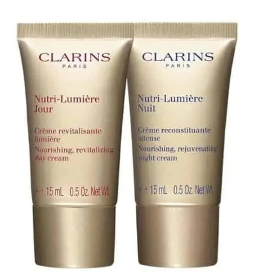 Clarins Nutri-Lumière Day Cream 15ml & Night Cream 15ml - image 1 of 1