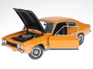 Ford Capri MK1 RS 2600 1970 orange diecast model car 150089077 Minichamps 1:18