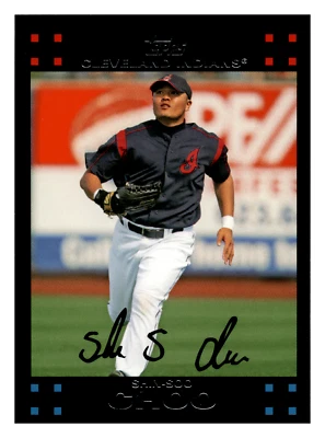 2007 Topps Shin-Soo Choo  Cleveland Indians #343 Centered Mint - Image 1 of 2