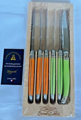 Juego de cuchillos para carne Clermont Coutellerie Laguiole borde dentado afilado 6 piezas Foto 1 de 4