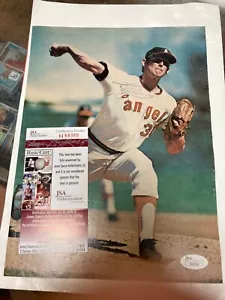 Full Jsa Vintage autographed photo 8 x 11 Nolan Ryan California angels - Picture 1 of 3