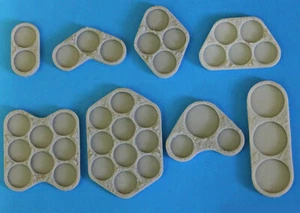 Warhammer, 40K, Wargamers,Coleccionistas,Gamers,Movimiento de Resina-Elemento-Bandejas-20mm-30mm - Imagen 1 de 11