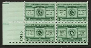 US Scott #1065, Plate Block #25120 1955 Land Grant College FVF MNH Lower Left - Picture 1 of 1