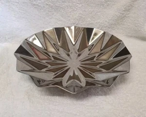 🔶️GEORG JENSEN DENMARK SUPERNOVA GLOSSY STAINLESS PLATTER LOW BOWL MCM RETRO - Picture 1 of 9