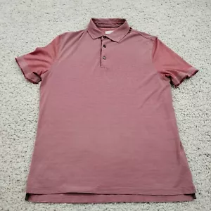 Camisa Ermenegildo Zegna Para Hombres Mediana 50 Roja Polo Preppy Diseñador Rayas Informal - Imagen 1 de 13