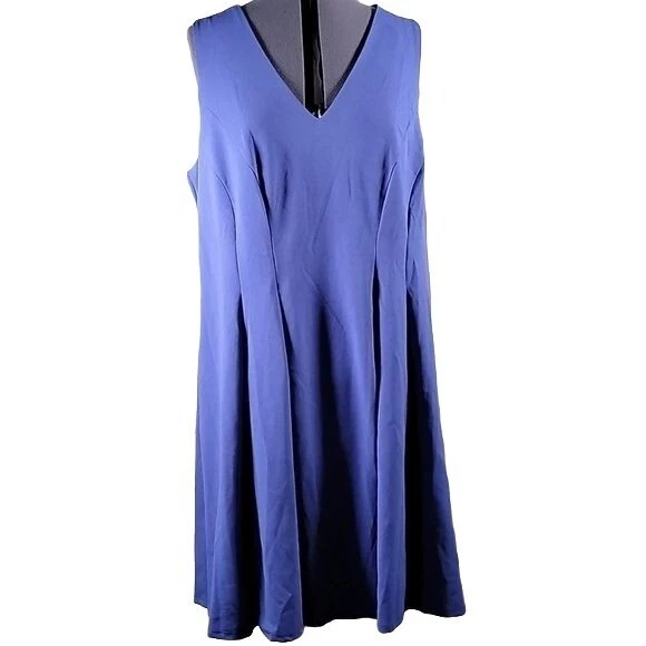 TEEZE Me Womens Blue Sleeveless Knee Length Fit Flare Dress Juniors Size 18