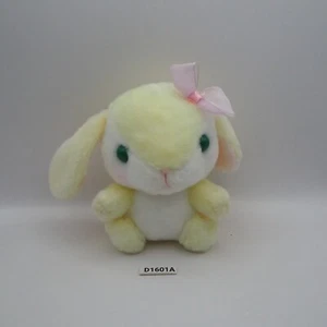 Poteusa Loppy Bunny D1601A Yellow Amuse Plush 5" Stuffed Toy Doll Japan - Picture 1 of 8