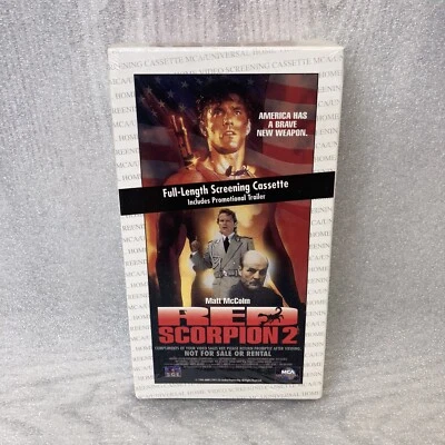 Red Scorpion 2 (VHS, 1996) Screening Promo Copy Matt McColm Michael Ironside NEW - Image 1 of 3