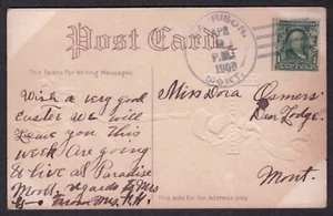 Garrison, Montana - Powell Co. DPO (1883-1980) - 1909 PPC - Imagen 1 de 2