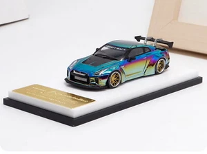 Modellino auto pressofuso camaleonte MC 1/64 NISSAN SKYLINE GTR R35 LBWK scala 1/64 - Foto 1 di 6