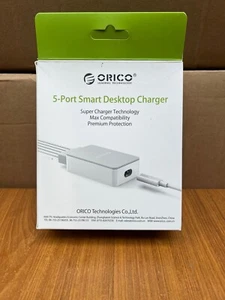 ORICO SCE-5U USB Charging Station 5-Port Smart Desktop USB Wall Charger Black - Picture 1 of 7