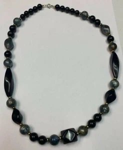 Vintage small and large bead Necklace 24 inches T - Picture 1 of 3