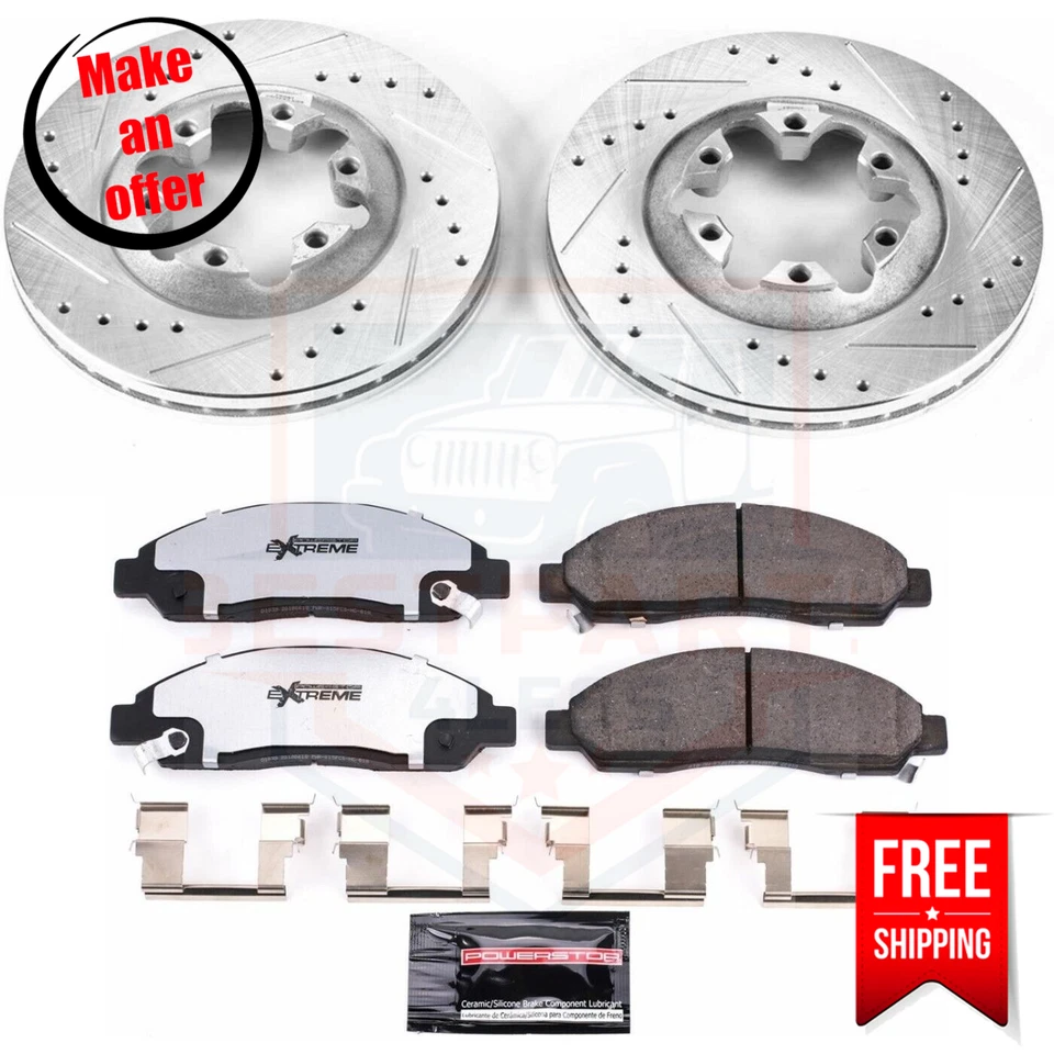Powerstop K2066-36 Front Brake Disc and Pad Kit for 2004-2008 Chevrolet Colorado - Image 1 of 4