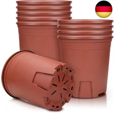 MARKE MUZHIRA Muzhira Blumentopf, 11cm 5er Atmungsaktiver Pflanzentopf aus Kunststoff für