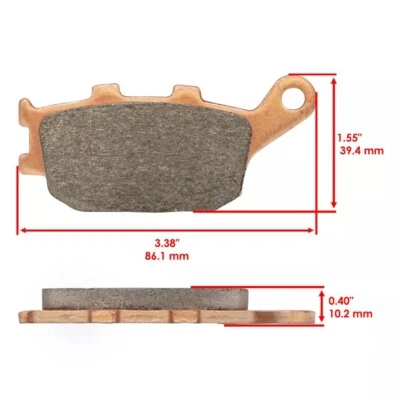 Pastillas de freno delanteras y traseras para Honda CBR600F4 CBR600F4I Super Sport 600 1999-06 Foto 1 de 3