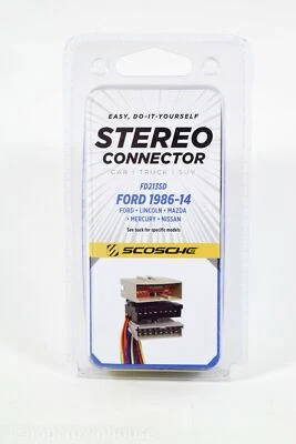 Scosche FD213SD Stereo Connector Ford 1986-13 Ford Lincoln Mazda Mercury Nissan - Image 1 of 4