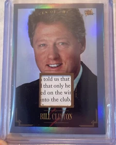 2023 Pieces Of The Past Historical Premium Edition Bill Clinton Authentic Relic - Picture 1 of 2