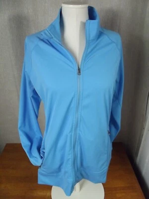 Chaqueta Top Cutter & Buck Golf Mujer GRANDE Azul Aqua CB DryTec Elastizada Cremallera Completa Foto 1 de 4