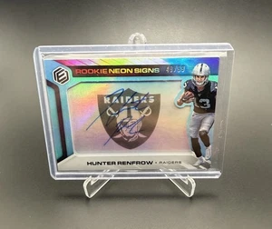 2019 Panini Elements - Rookie Neon Signs Hunter Renfrow #RNS-HR Blue /99 - Picture 1 of 2