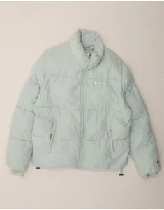 CHAMPION Mens Padded Jacket UK 40 Large Blue Polyester CN59 - Picture 1 of 4