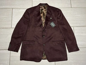 Abrigo Deportivo LAUREN RALPH LAUREN Blazer Chaqueta Forrada Para Hombre Talla 44R Borgoña - Imagen 1 de 4