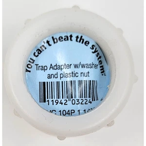 Charlotte Pipe 1-1/2 in. Hub T X 1-1/2 in. D Slip PVC Pipe Trap Adapter - Picture 1 of 3